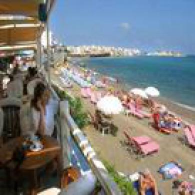 Flisvos Beach (Adults Only) Apartment Rethymno  Bagian luar foto